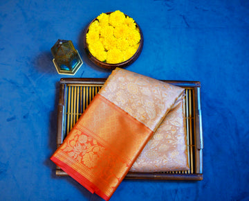 Kanjivaram zari wiven silk saree