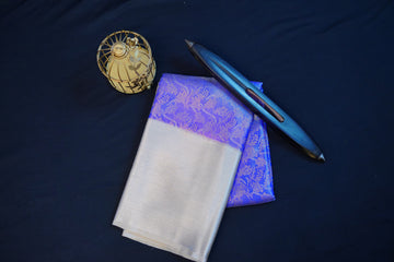 Kanjivaram zari woven silk saree
