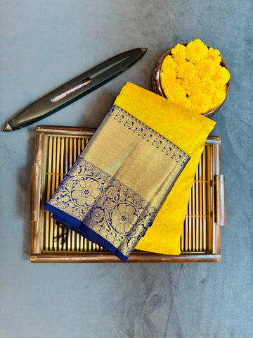 Pure handloom 2g gold kanjivaram silk saree