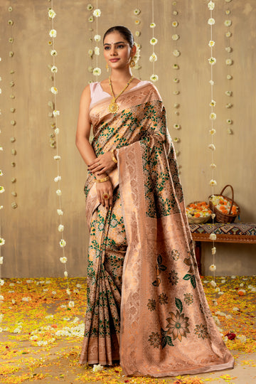 PASTEL KANJIVARAM SILK SAREE
