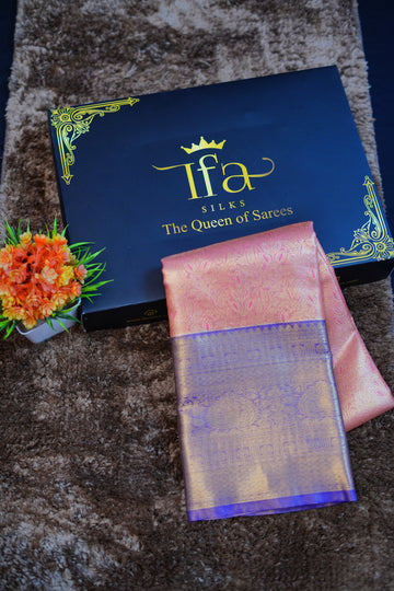Kanjivaram zari woven silk saree