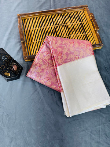 Kanjivaram zari woven silk saree