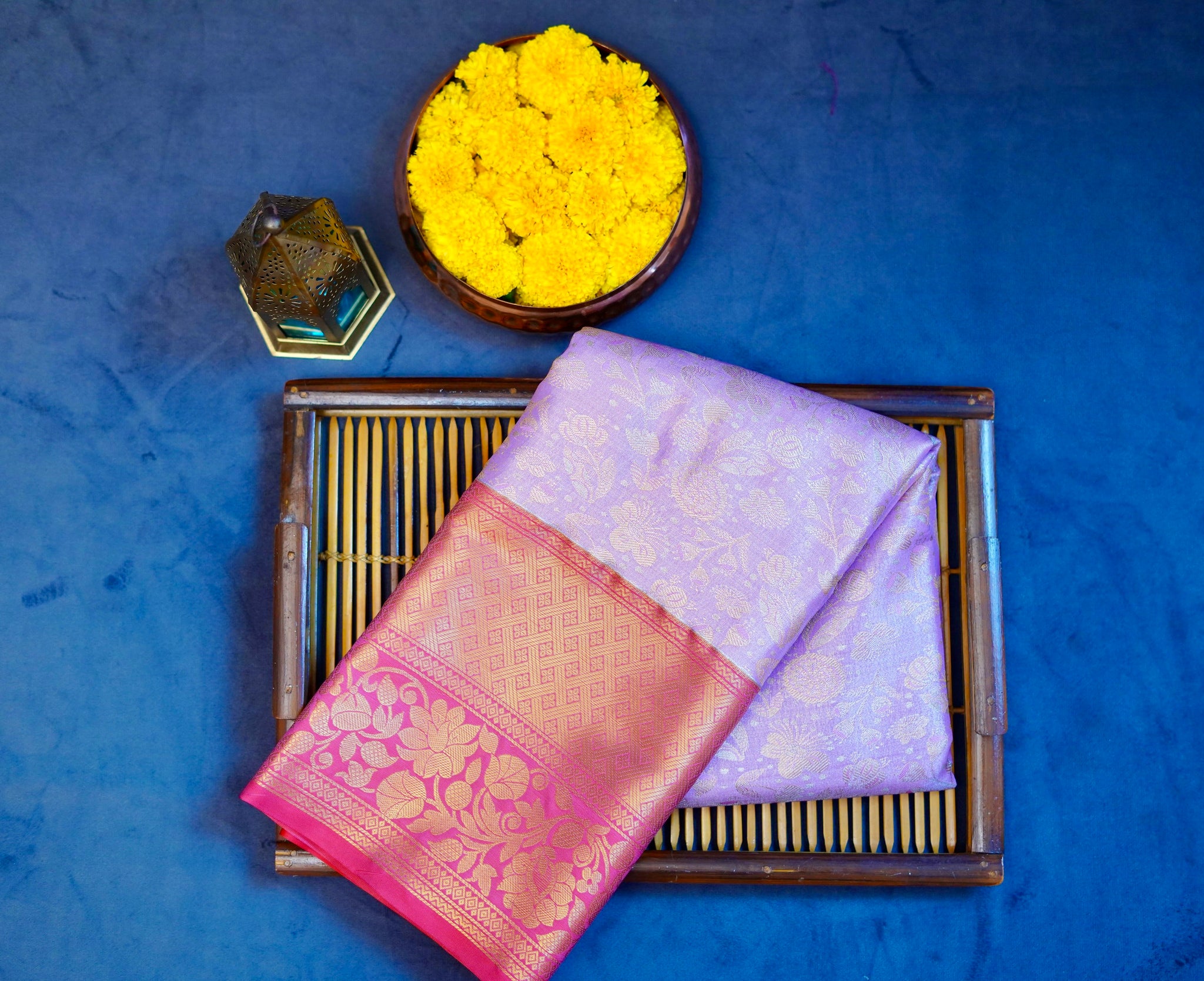 Kanjivaram zari woven silk saree
