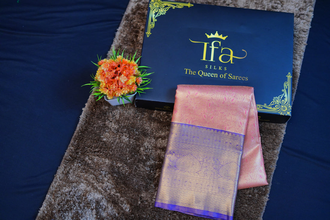 Kanjivaram zari woven silk saree
