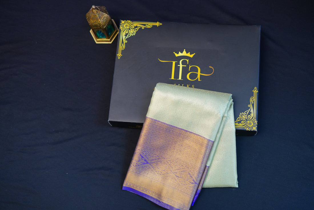 Kanjivaram zari woven silk saree