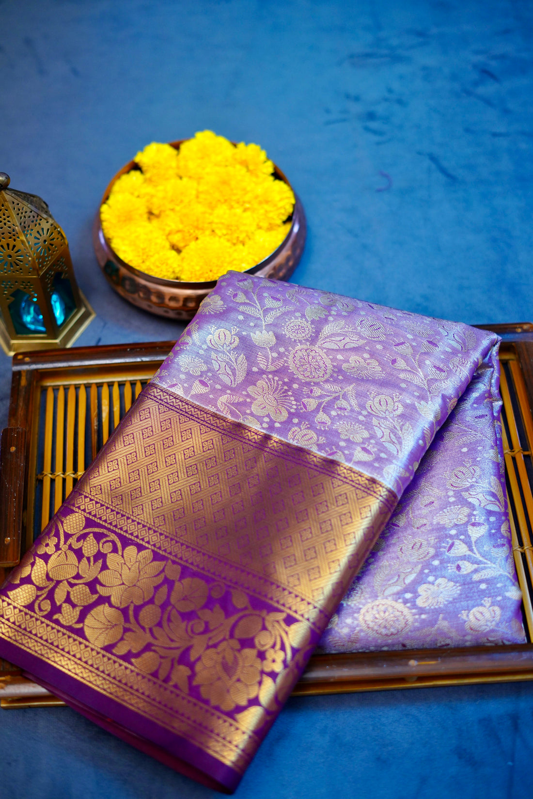 Kanjivaram zari woven silk saree
