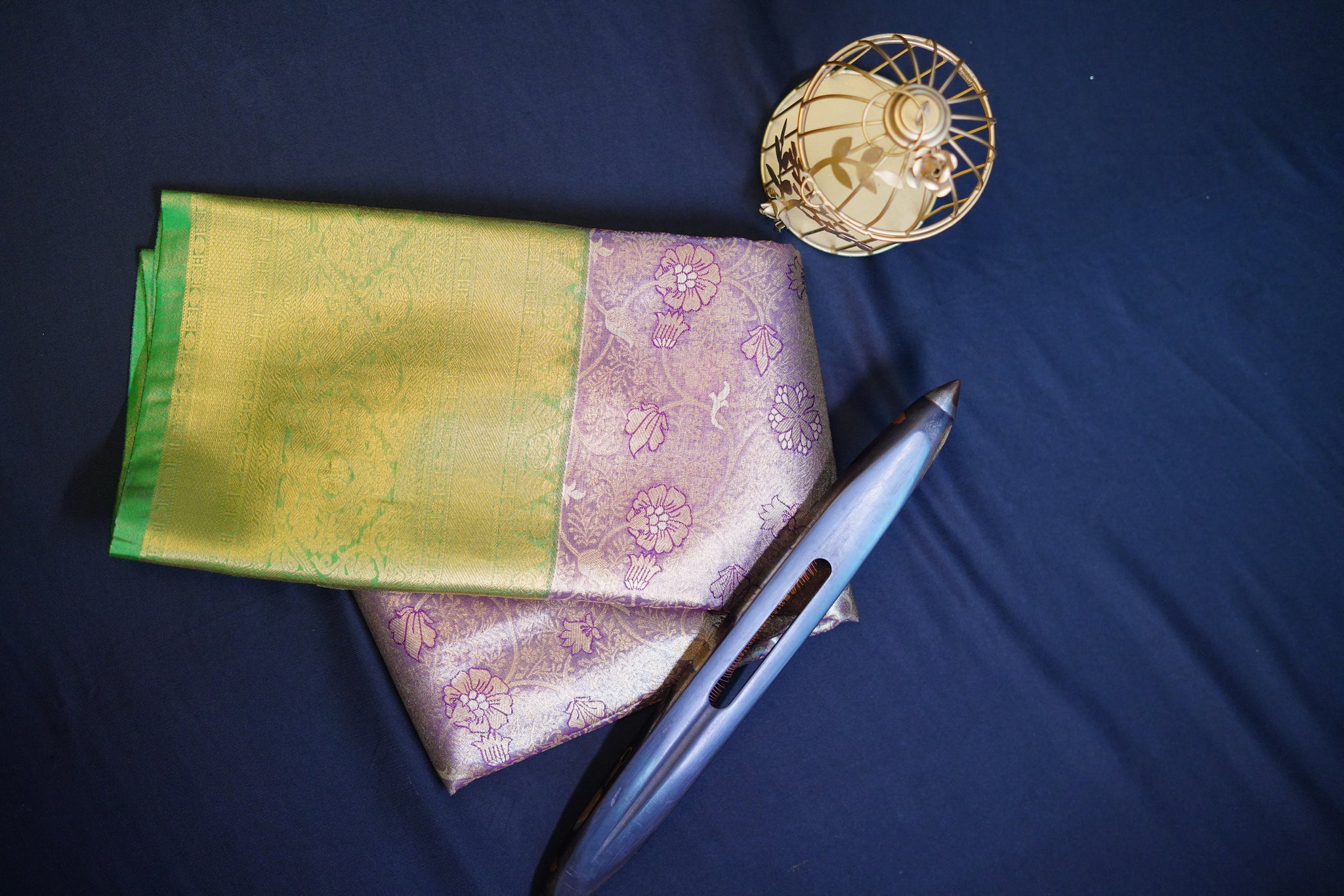 Kanjivaram zari woven silk saree