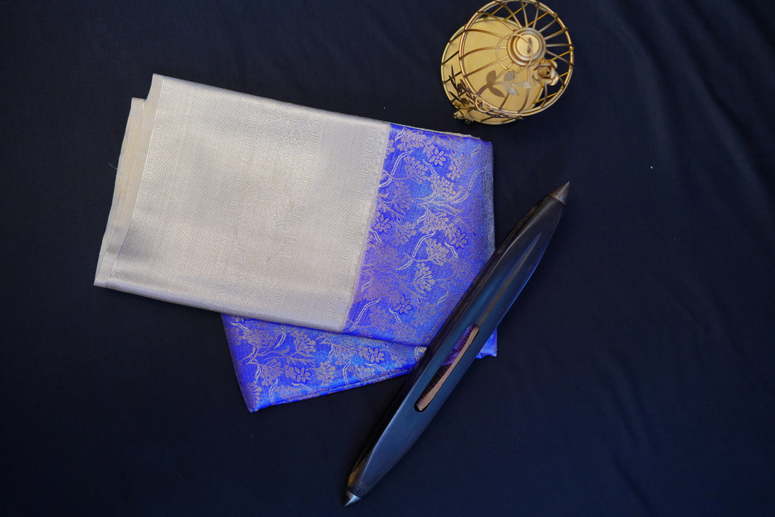 Kanjivaram zari woven silk saree