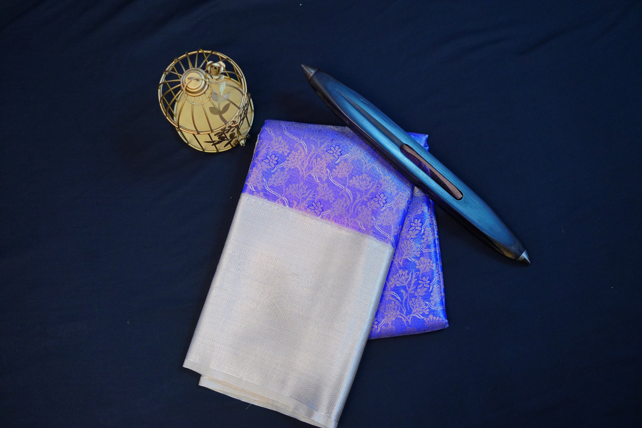 Kanjivaram zari woven silk saree