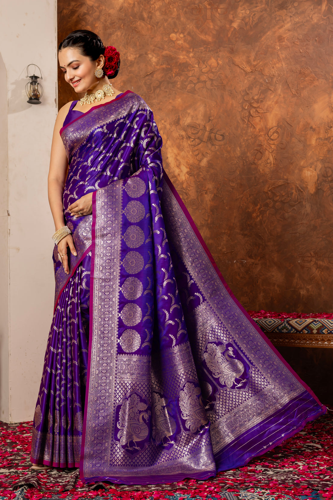 ROYAL PURPLE BANARASI SILK SAREE