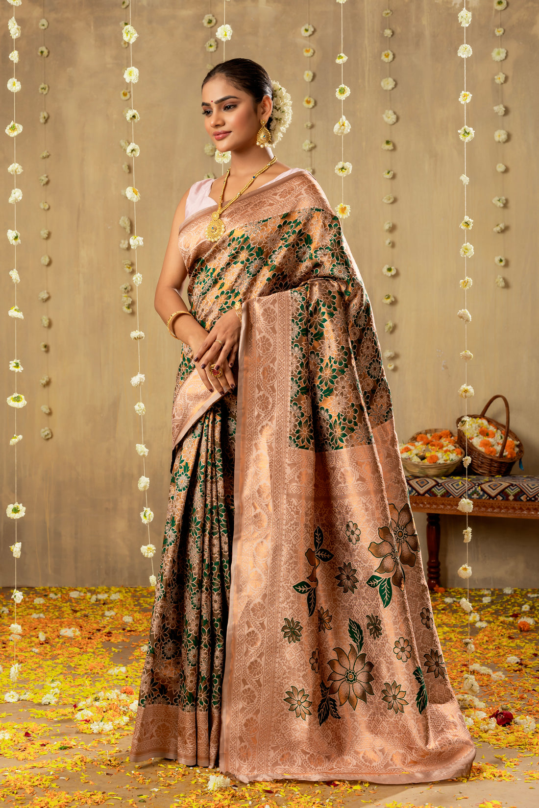 PASTEL KANJIVARAM SILK SAREE
