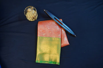 Kanjivaram zari woven silk saree