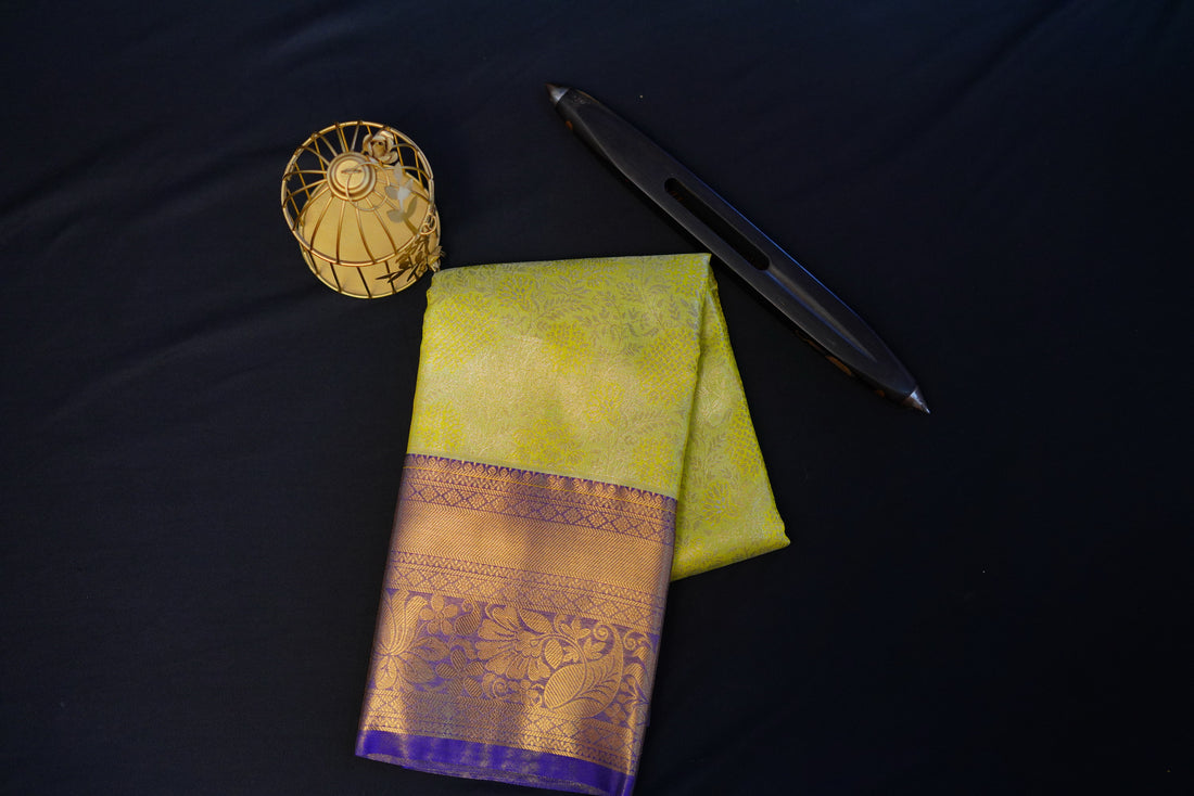 Kanjivaram zari woven silk saree