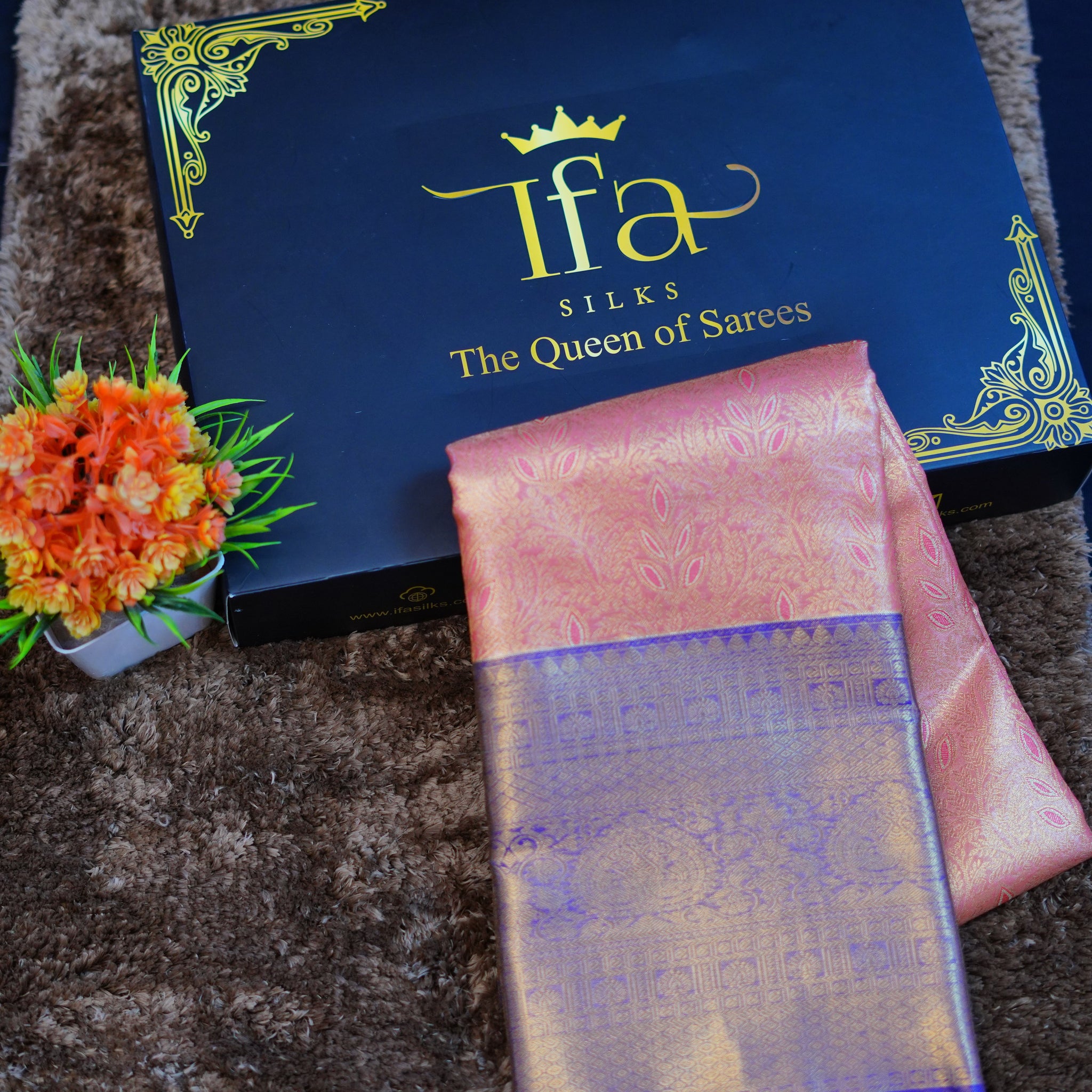 Kanjivaram zari woven silk saree