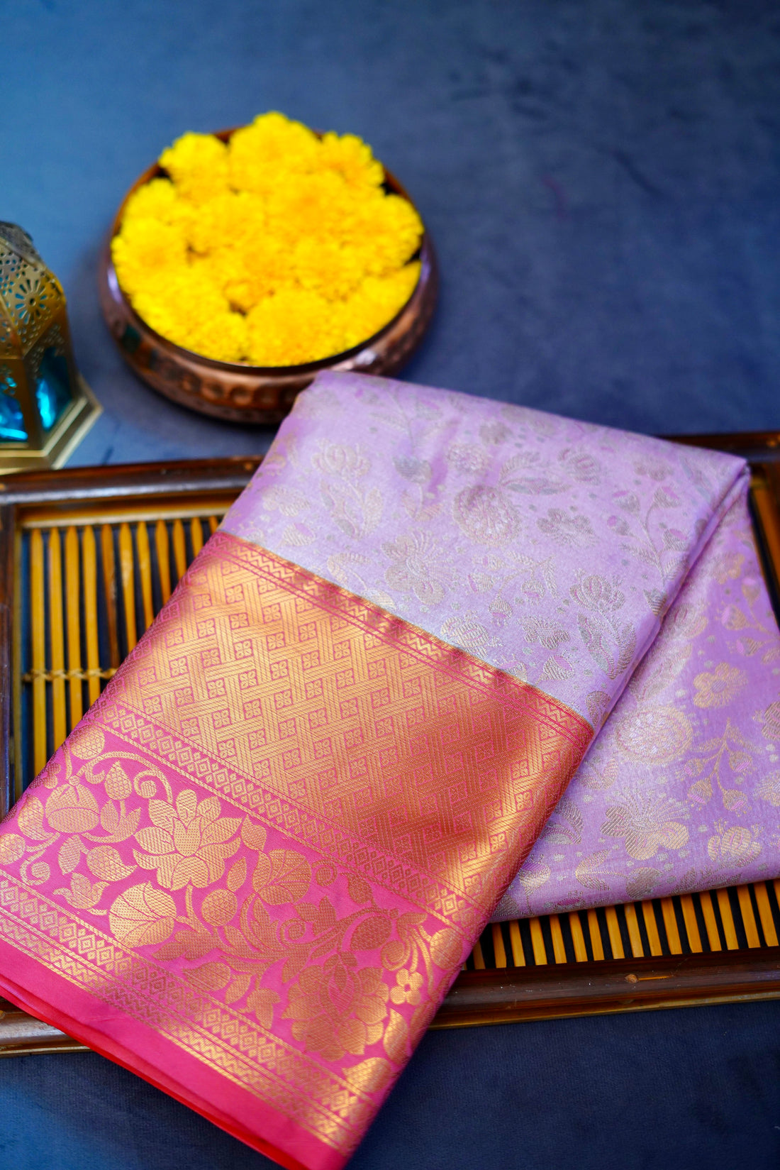 Kanjivaram zari woven silk saree