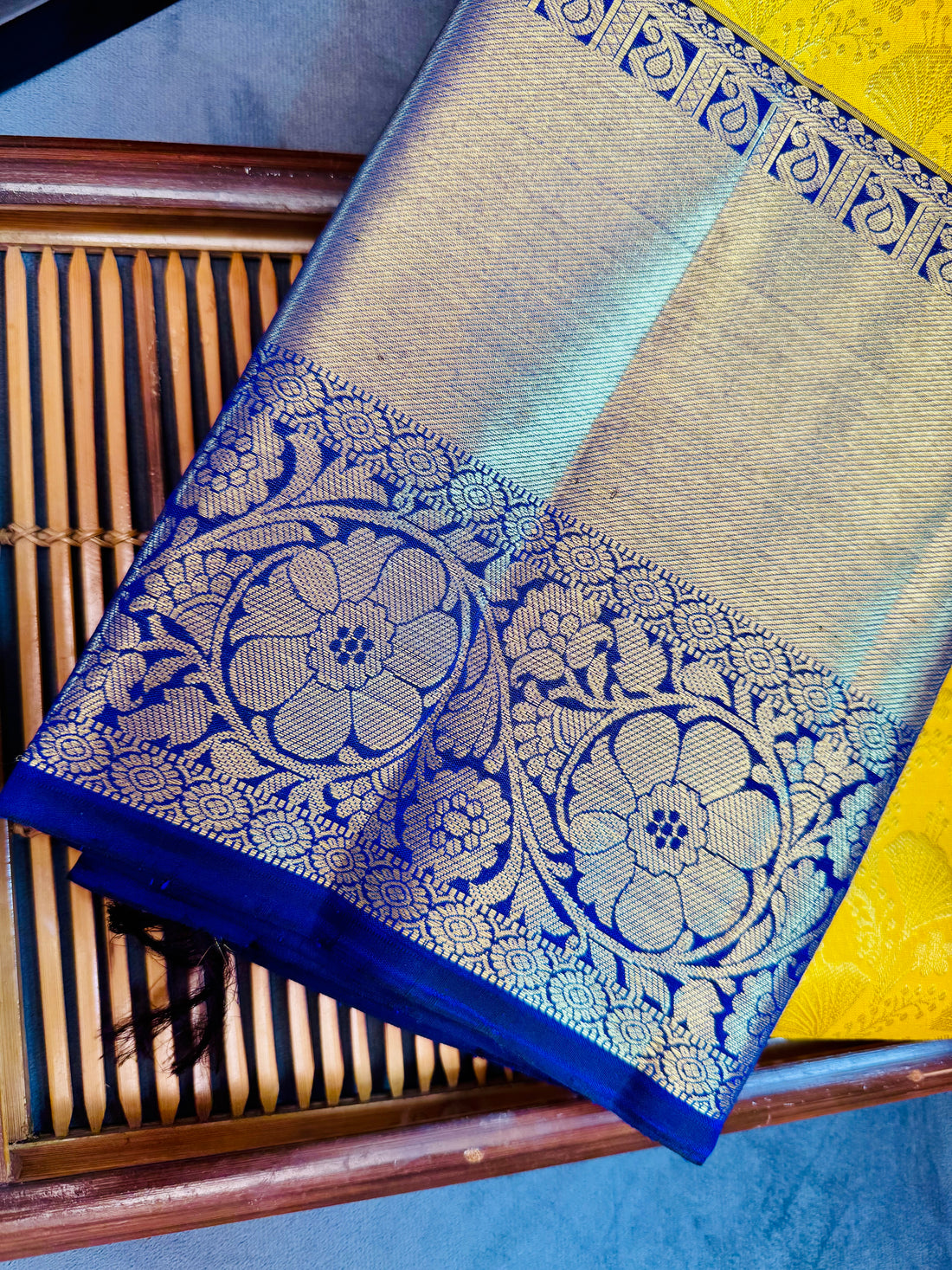 Pure handloom 2g gold kanjivaram silk saree