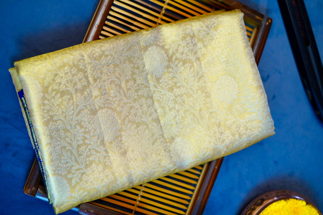 Pure handloom 2g gold zari woven kanjivaram silk saree