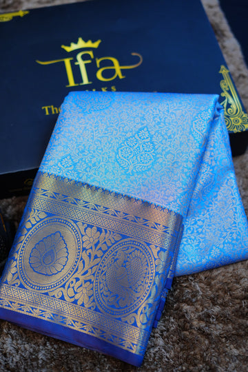 Kanjivaram zari woven silk saree