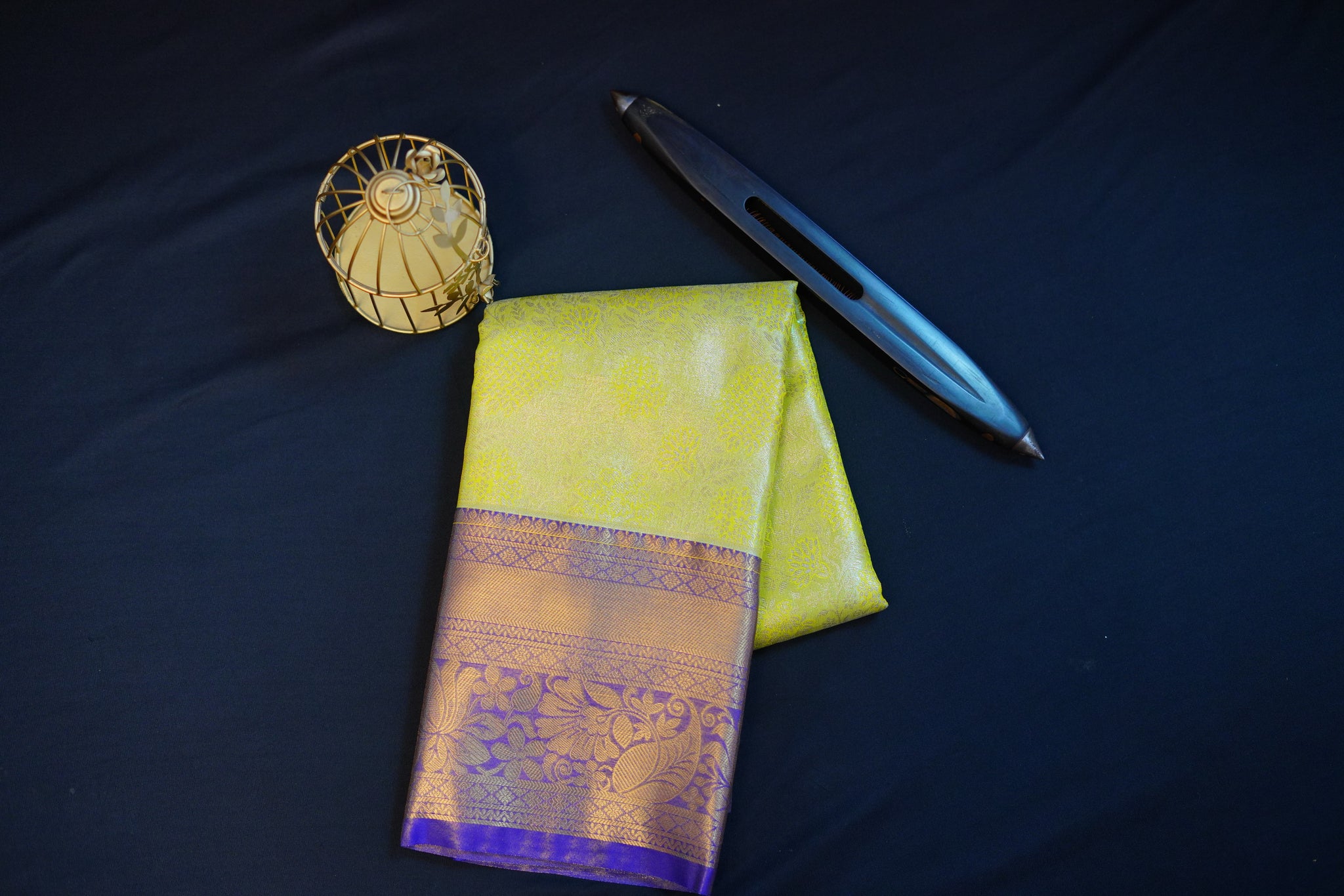 Kanjivaram zari woven silk saree