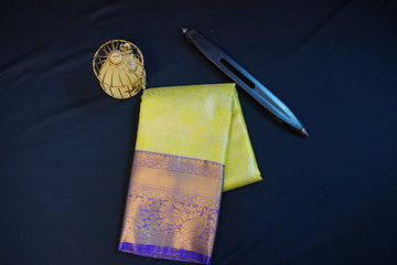 Kanjivaram zari woven silk saree